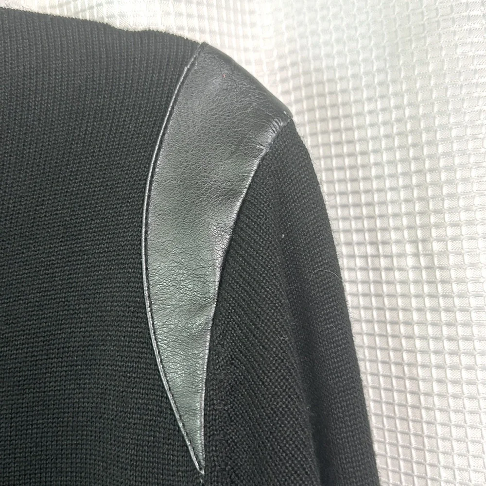 Calvin Klein Black Knit Dress with Gold Zipper, Size XL - Picture 14 of 14